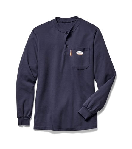Rasco Henley Navy T Shirt #FR0101NV